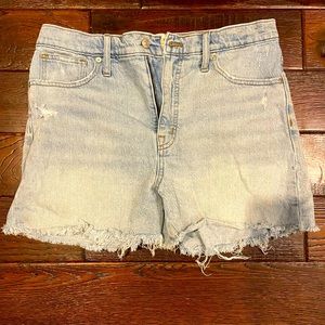 Madewell high rise denim cutoff shorts